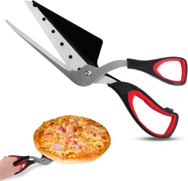 Ciseaux à pizza TNOMSNO en acier inoxydable 27,5 cm
